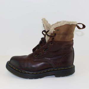 Dr Martens Brown Leather Wool Lining Boots (37 EU - 6 US)
